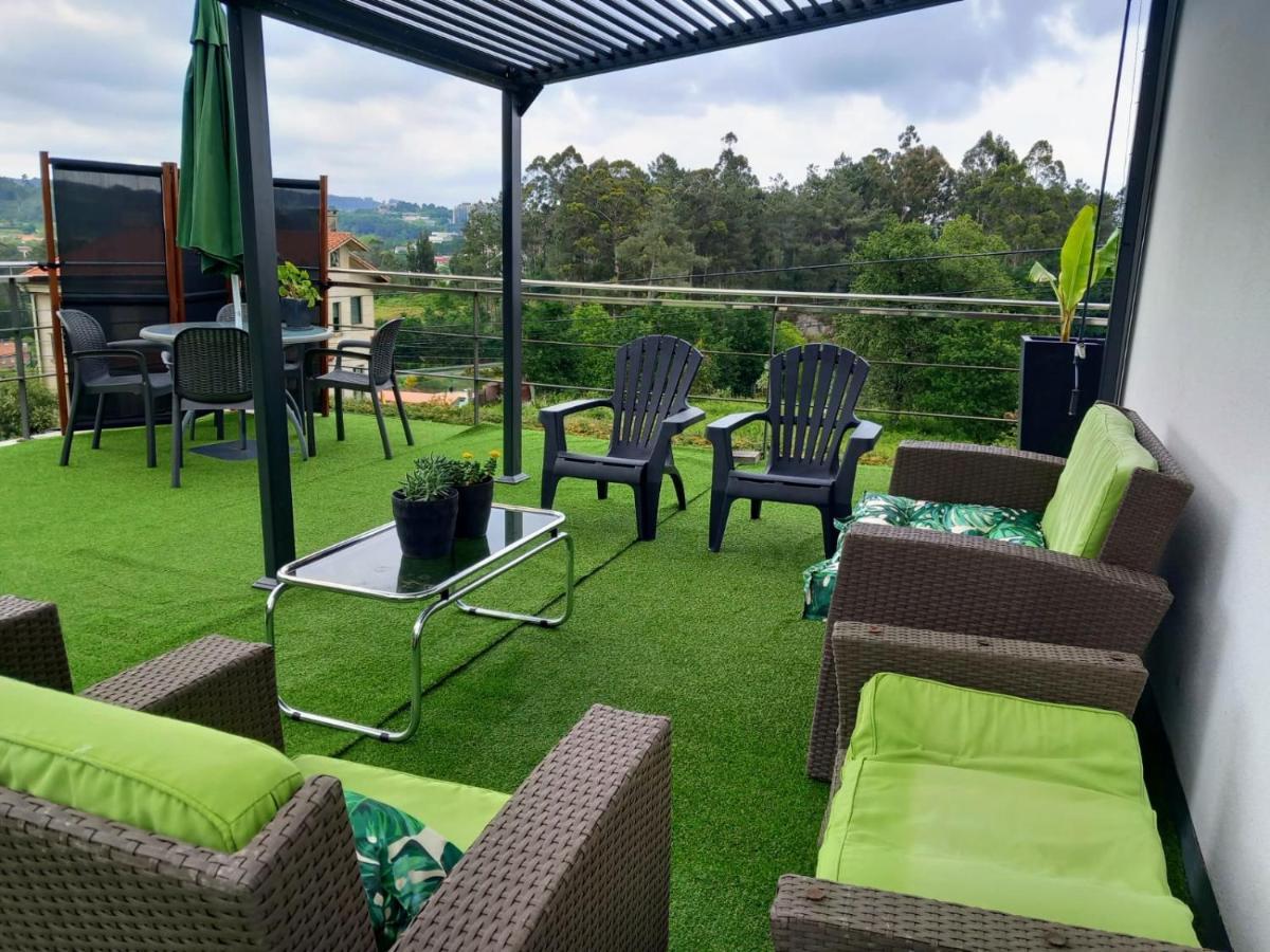 Casa Rocha Velha Con Terraza Y Piscina Particular Apartman Santiago de Compostela Kültér fotó
